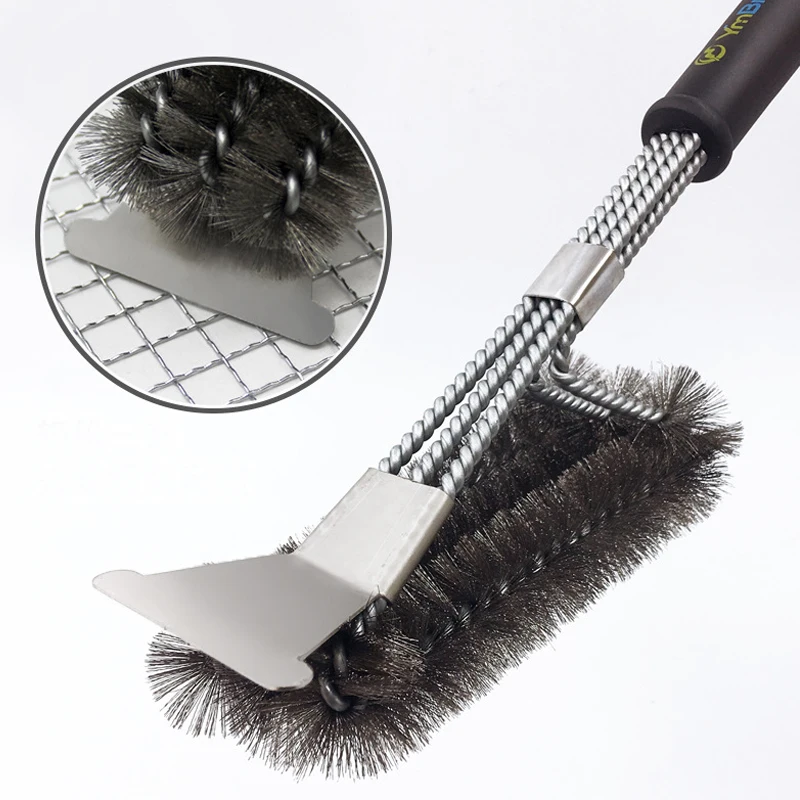 Stainless Steel BBQ Barbecue Grill Brush Non stick Wire Bristles