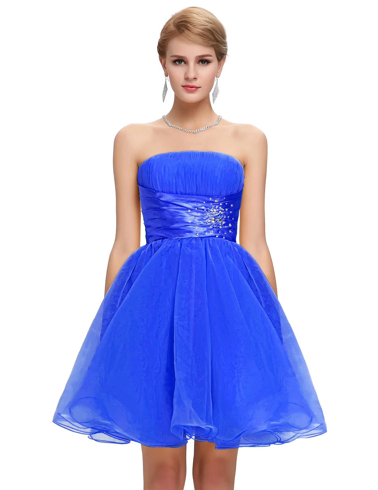 sleeveless short formal dresses