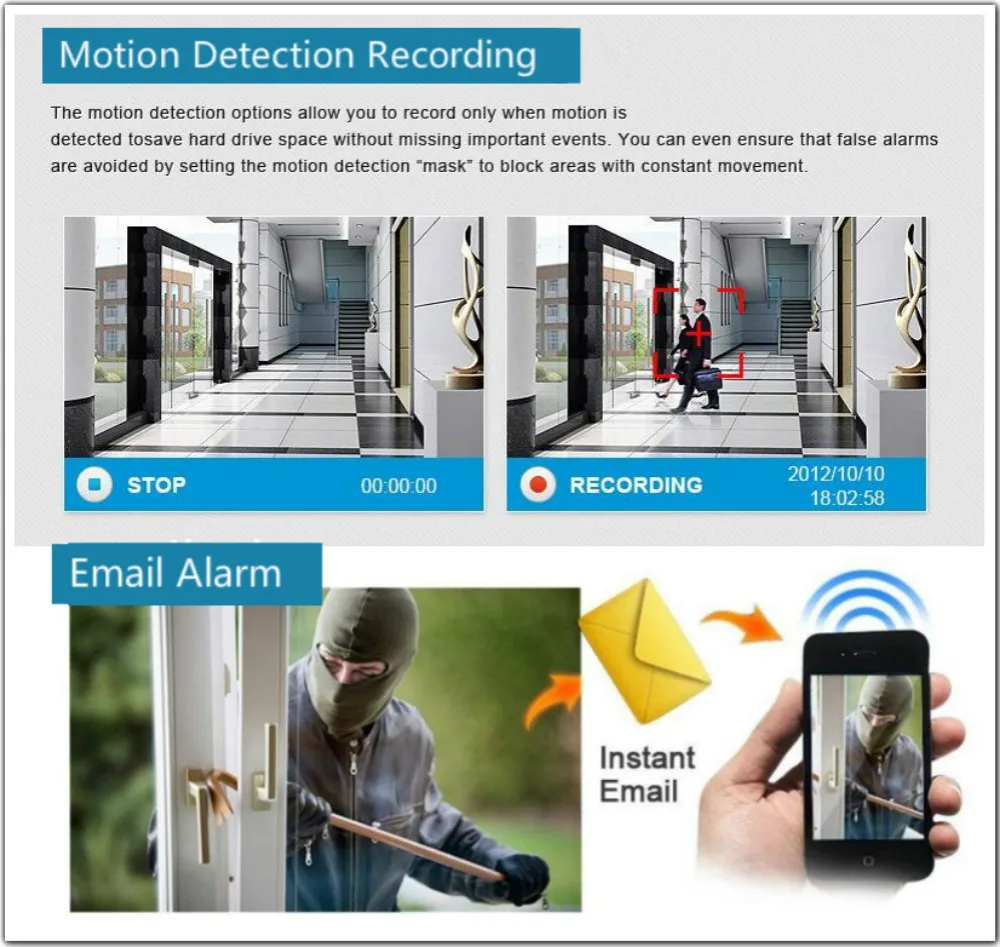motion detection alarm function