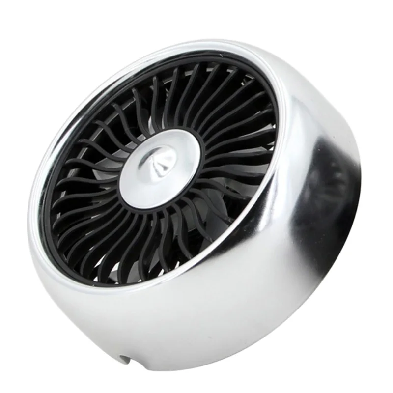 

3 Speed Adjustment Usb Car Fan 5V Electric Car Fan Colorful Light Cooling Fan