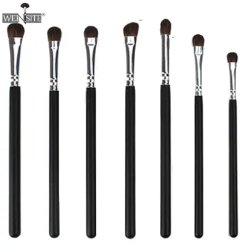 

7pcs/set Pony Hair Eye Brushes Set Natural Horse Eyeshadow Makeup Brushes Set Cosmetics Blending Smudge Shader Beauty Cosmetics