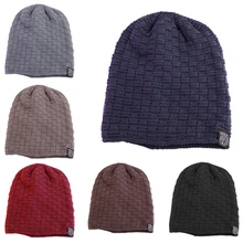 Зимняя Вязаная Шапка-бини для мужчин и женщин, теплая Повседневная шапка, Балаклава из плотного бархата, лыжный шарф, велосипедные уличные спортивные шапочки