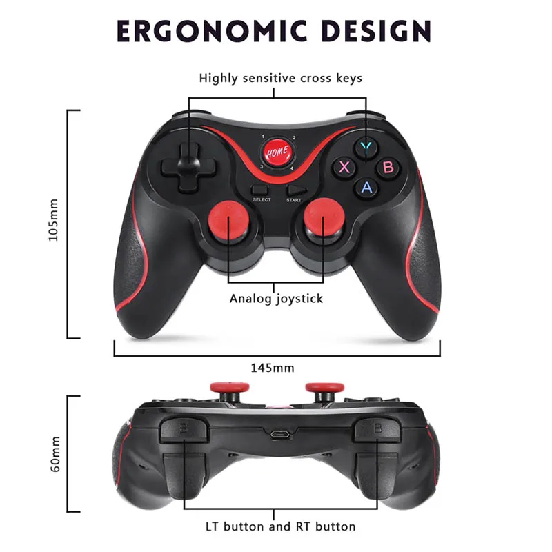 X3 Wireless Joystick Gamepad Game Controller bluetooth BT3.0 Joystick For Mobile Phone Tablet TV Box Holder X3 Wireless Joystick Gamepad Game Controller bluetooth BT3.0 Joystick For Mobile Phone Tablet TV Box Holder