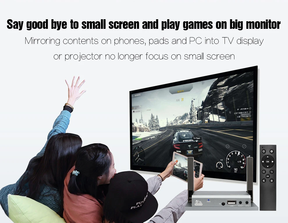 MiraBox HDMI WiFi Display For iOS Android Windows 10 Mac OS Airplay Miracast DLNA HDMI WiFi Display With IR Controller (13)
