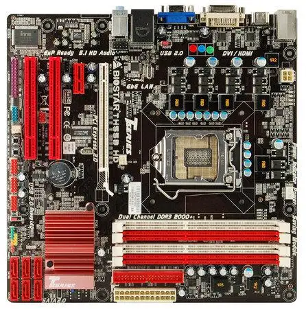 Материнская плата H55 1156 б/у Оригинальная для Biostar TH55B HD 6.x LGA DDR3 (вместо стандарта LX LE