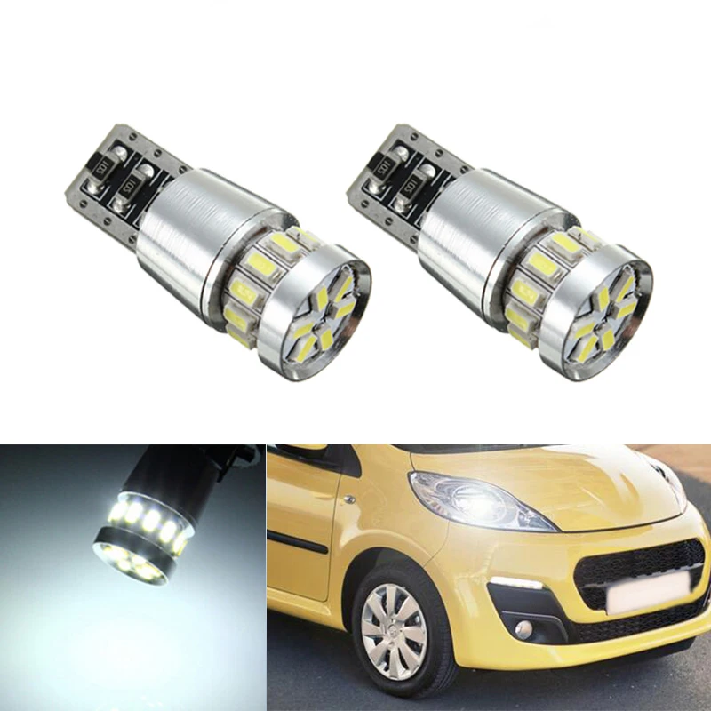 2x Canbus автомобиля 3014SMD T10 светодиодный W5W линзы прожекторного типа авто лампа