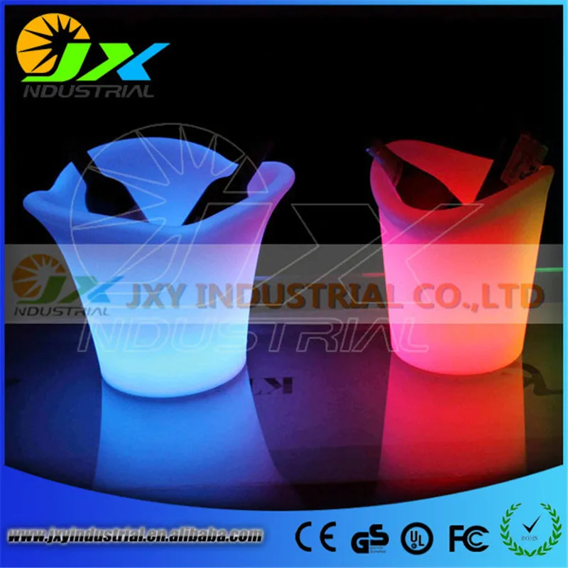 2016New Eco - Friendly High Quality Plastic PP 5L Colorful LED Ice Bucket Champagne Wine Beer Luminous Cooler For Bar Party 2016New Eco - Friendly High Quality Plastic PP 5L Colorful LED Ice Bucket Champagne Wine Beer Luminous Cooler For Bar Party