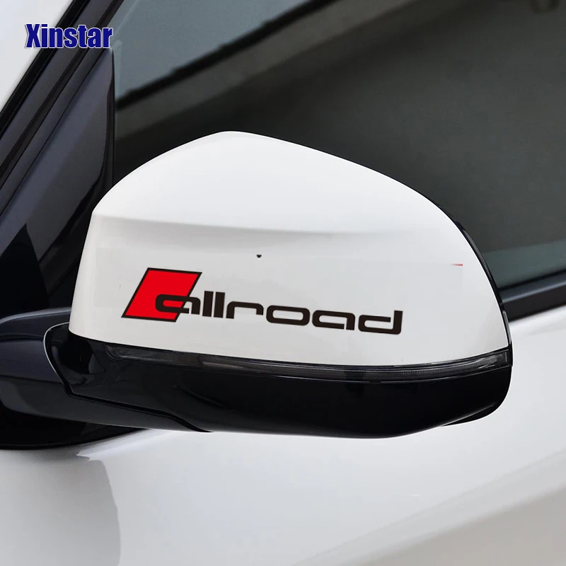 2 шт. немецкие оригинальные наклейки на зеркало заднего вида Allroad для Audi A4