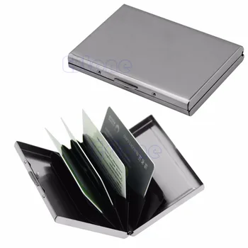 

THINKTHENDO Metal Waterproof Business ID Credit Card Wallet Holder Pocket Case Box