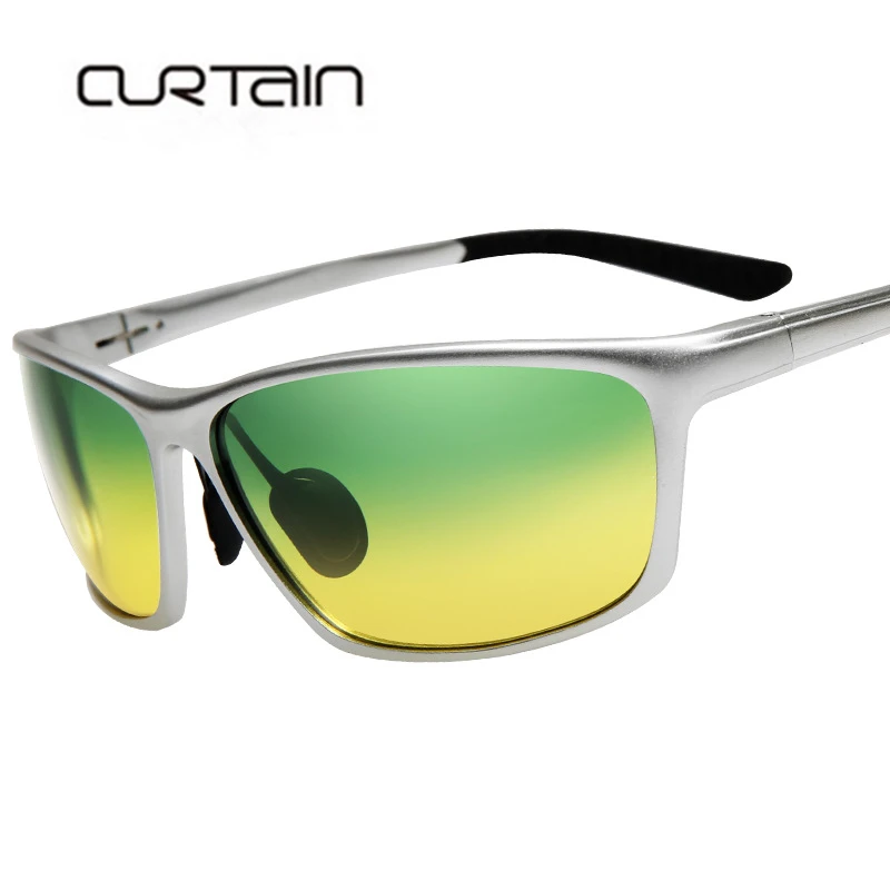 

2018 fashion men's day and night polarizing sunglasses aluminum magnesium alloy full frame hot sell driving sun glasses UV400