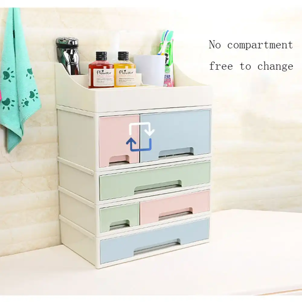 Desktop Storage Box Plastic Drawer Box Creative Diy Free