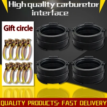

4 PCS Motorcycle Intake Carburetor Interface Adapter Carb Boot Set For HONDA VFR400 NC30 NC21 NC24 RVF400 NC35 glue