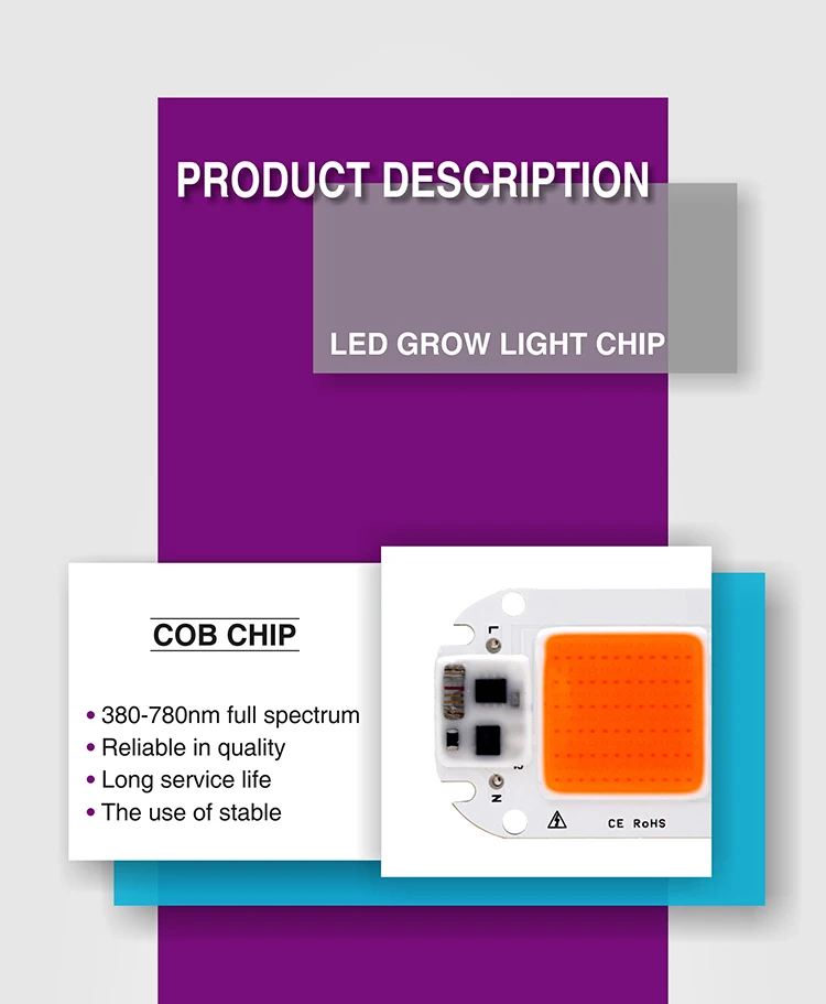 Полный спектр светодиодный початка чип для лампа для растений 220 V 110 V 20 W 30 W 50 W Фито лампы для комнатных растений рост рассады и цветок