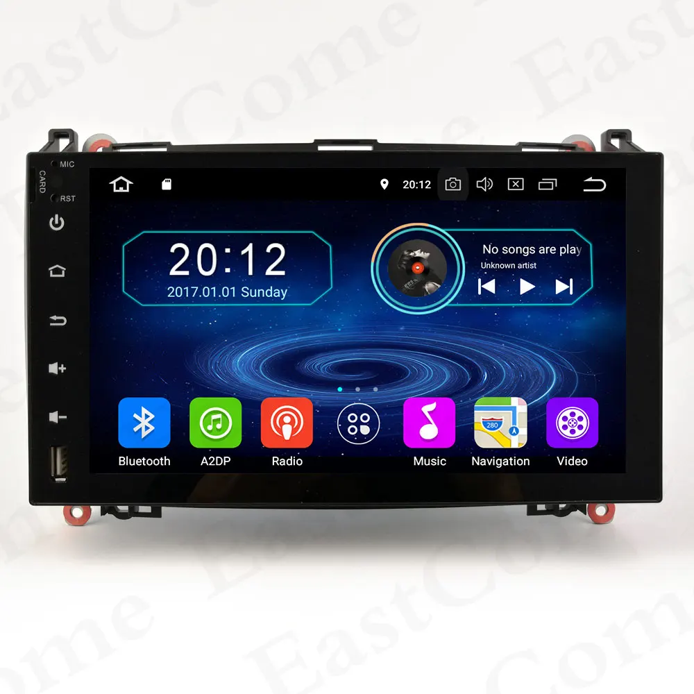 Best Android 8.0 Octa Core 4GB RAM Car DVD Player for Mercedes Benz B200 W169 W245 W906 Sprinter Viano Vito Car GPS Radio Stereo 1