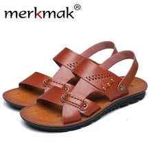 Merkmak/Мода Высокое качество мужские сандалии мягкие в рыбацком стиле Летняя Повседневная Удобная хлопковая куртка мужская обувь пляжные сандалии уличная мужская обувь