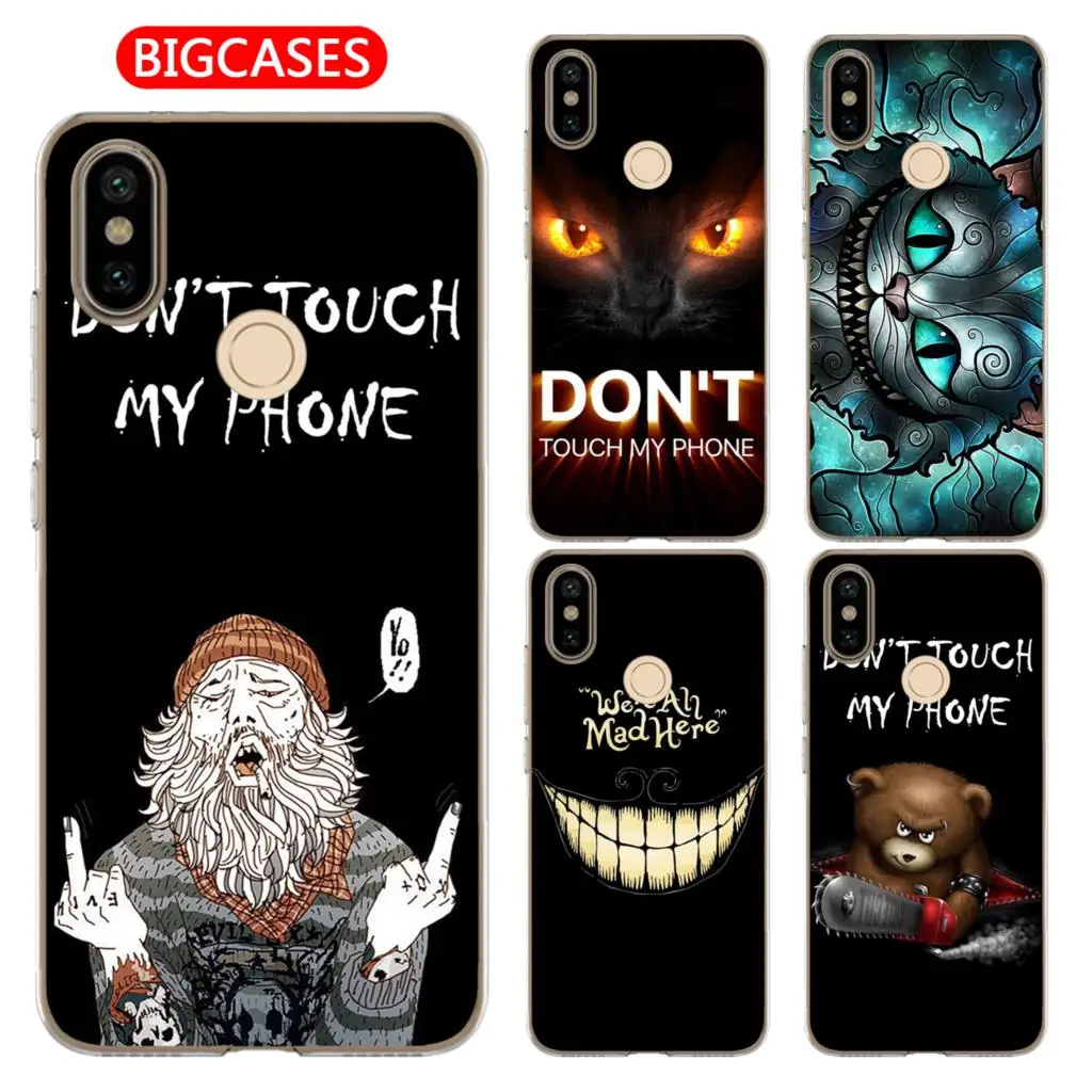 For Xiaomi Mi A2 6X Case Cover 5.99&quot Soft TPU Silicone Cool Middle Finger Smiley Teeth Cat Saw Panda Bear Painted Phone |