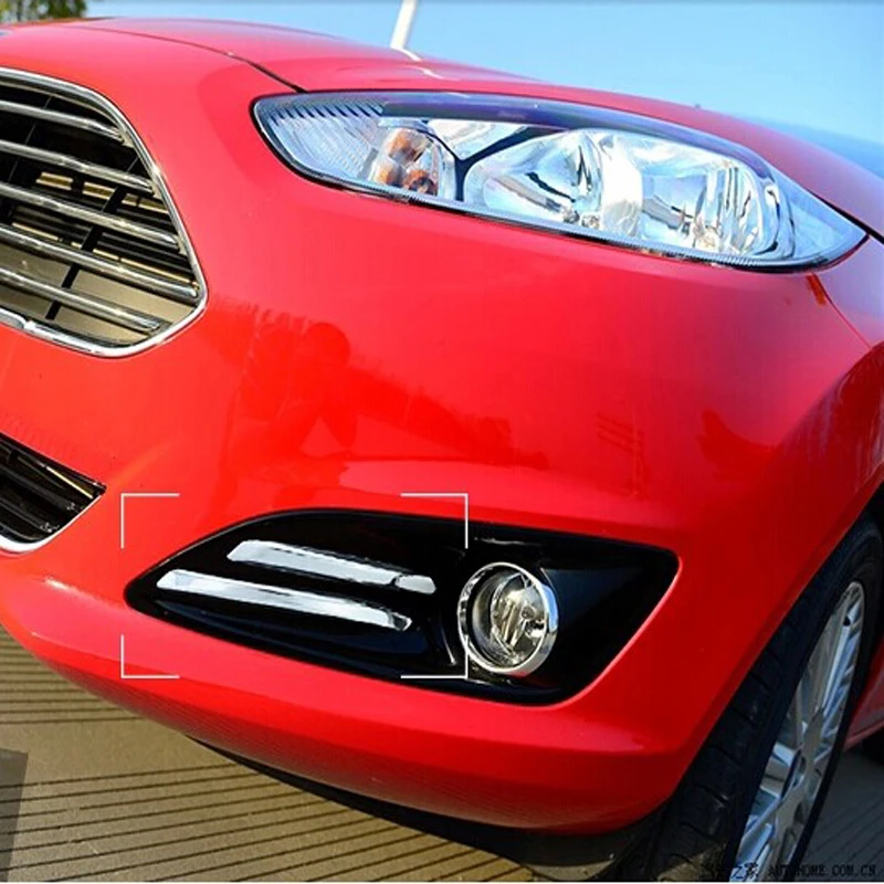 Противотуманная фара декоративная накладка на переднюю фару для Ford Fiesta MK7 2013 2014