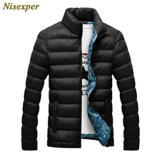 Мужская зимняя куртка, Новое поступление, Повседневная тонкая хлопковая парка с капюшоном, теплый пуховик, Мужская брендовая одежда 4XL
