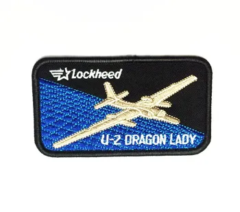 

5pcs Embroidery U2 Dragon Lady Patch reconnaissance plane Tactical Badge Military Brassard Combat Armband Hook Morale Patches