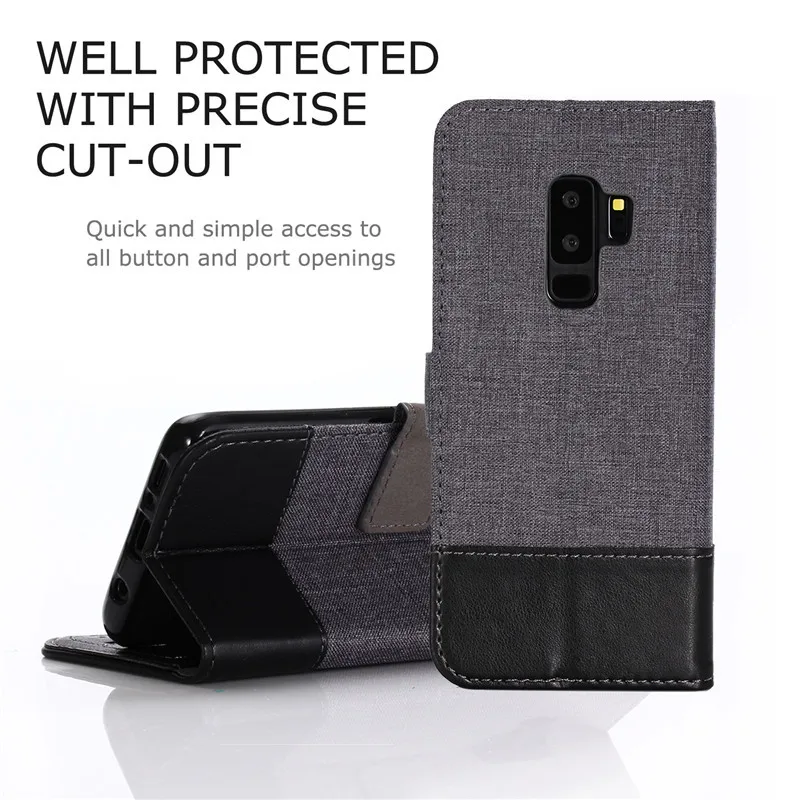 Для samsung Galaxy S9 плюс Чехол для телефона + Роскошный кошелек Флип G965F G960F защитный