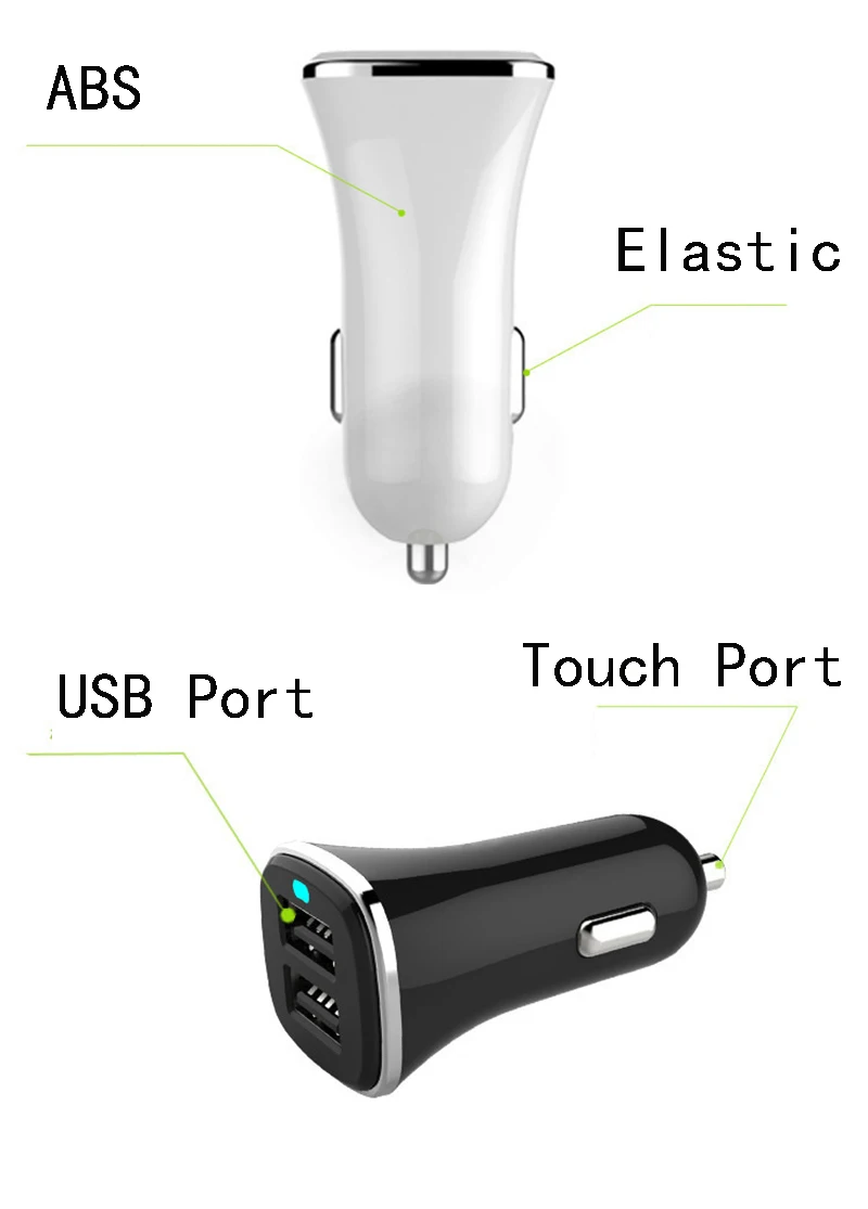 Thbelieve 2 USB Auto Chargers Quick Charge QC 3.0 And 5V 2.4 A Auto Charging Portable Mini Auto-Chargers Dual USB Car-Charging (7)