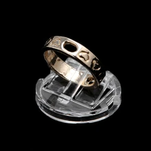 Прозрачное Кольцо на палец Дисплей Стенд держатель ювелирных изделий лоток кольцо пластиковая витрина кольцо Пряжка дисплей стойка пряжка