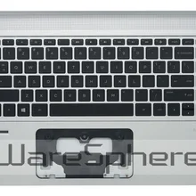 Верхний чехол с клавиатурой США для hp ENVY 14-u 767376-001 серебристый