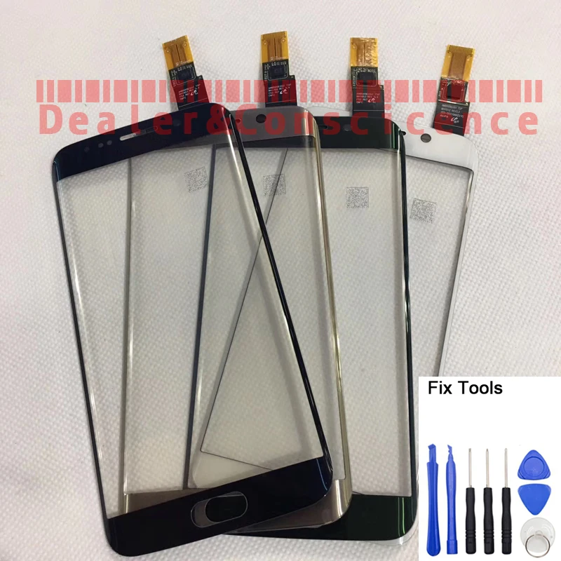 Планшета Сенсорный экран Панель 1 шт. для Samsung Galaxy S6 Edge g925 G925F SM-G925 G925F G925K(имеет логотип) с Стикеры+ Инструменты+ пленка
