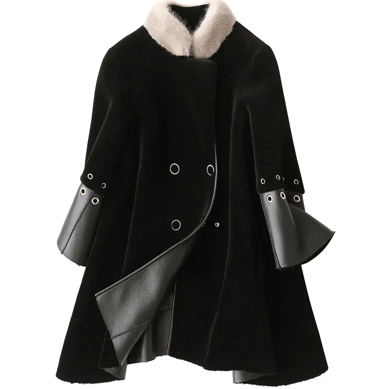 Women Tops Korean Wool Coat Female Jacket Elegant Autumn