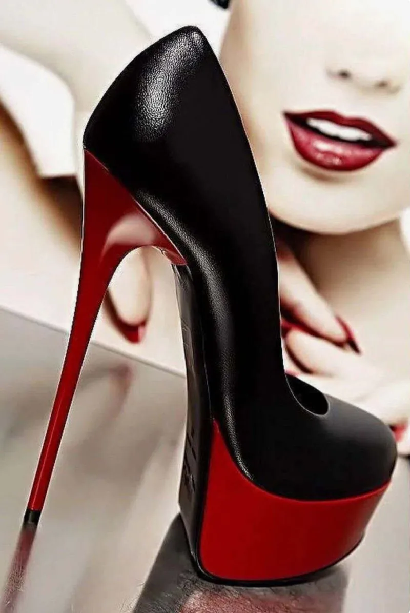 

Deleventh new fashion sexy women's pumps personality 16.5cm extreme high heels round toe waterproof woman shoes nightclub shoes