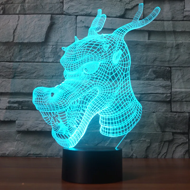 Креативный подарок для освещения с китайскими характеристиками 3D настольная