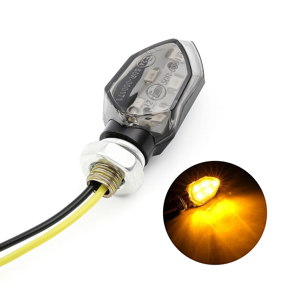 

1 piece 12V Universal Motorcycle Turn Signal Indicator Light Amber Blinker Lamp clignotant Motorbike Lamp For Yamaha Suzuki KTM