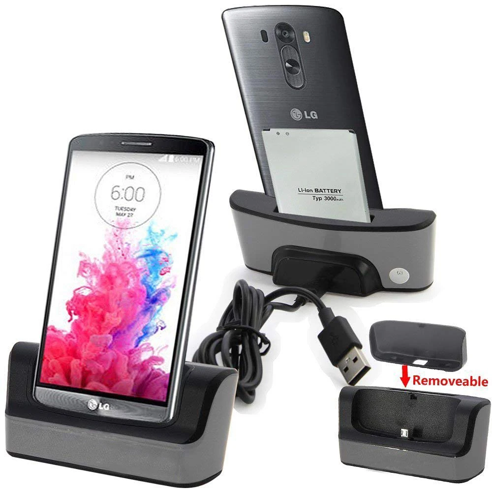 

LG G3 Charger Dock Sfmn Battery Charging Dock Cradle for LG G3 D855 VS985 F400 USB Sync