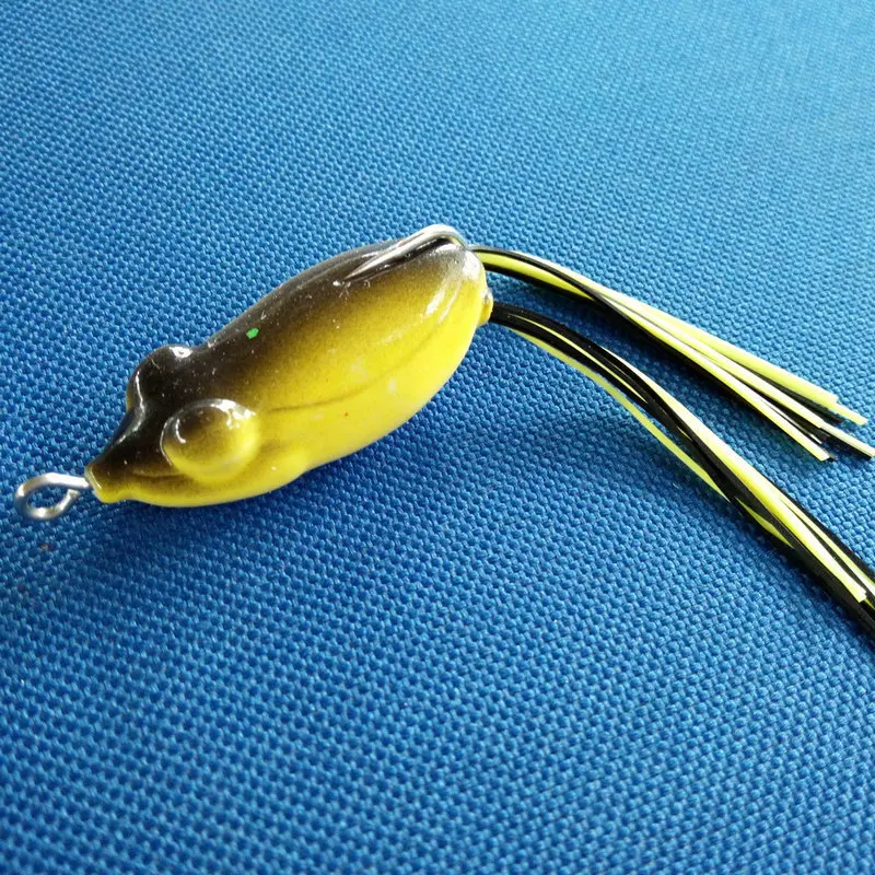 4cm 5g Popper Frog Lures Soft Baits For Snakehead Bass Lures Frog Fishing Floating Topwater drop ship