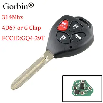 

GORBIN 4BT Remote key For Toyota Camry Corolla Avalon Venza 2007 2008 2009 2010 2011 2012 GQ4-29T Original key G Chip 4D67 Chip