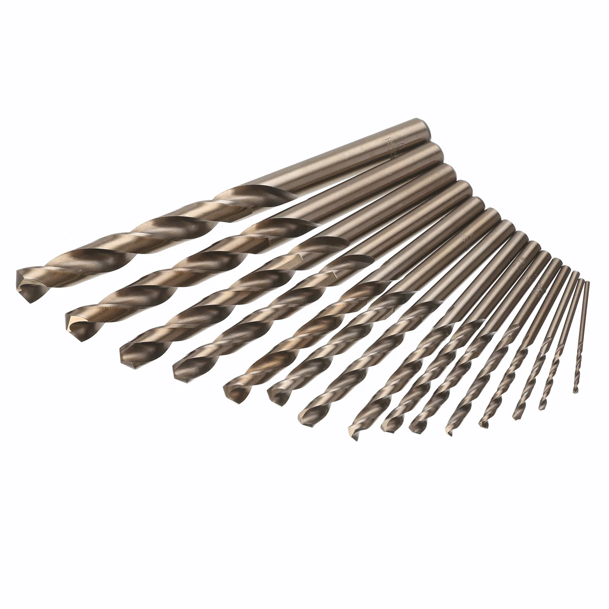 15pcs Cobalt Auger Drill Bits HSS M35 Straight Shank Twisted Drill Bit 1.5~10mm Cobalt Metal Woodworking Drill Bits Power Tool