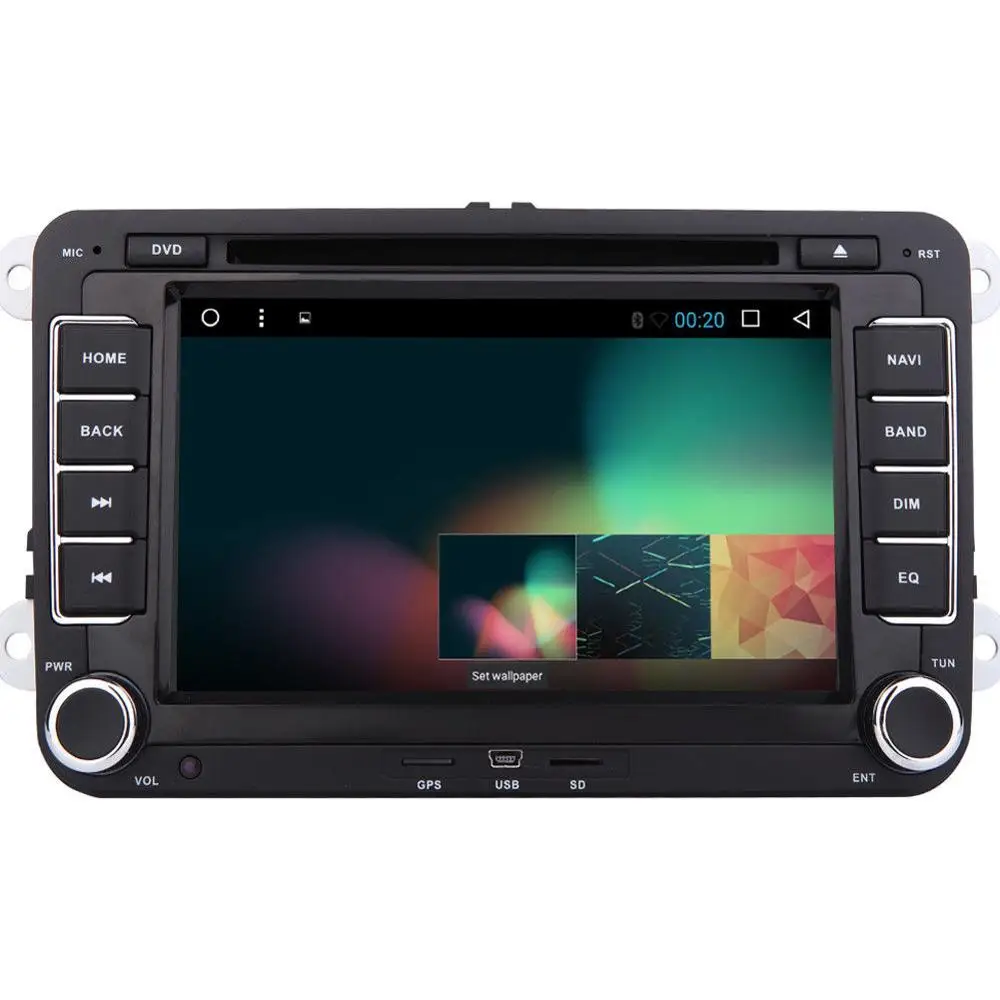 Excellent GPS Navigation 7" Android 6.0 Car Stereo CD DVD Player Radio WiFi 3G USB for VW 2