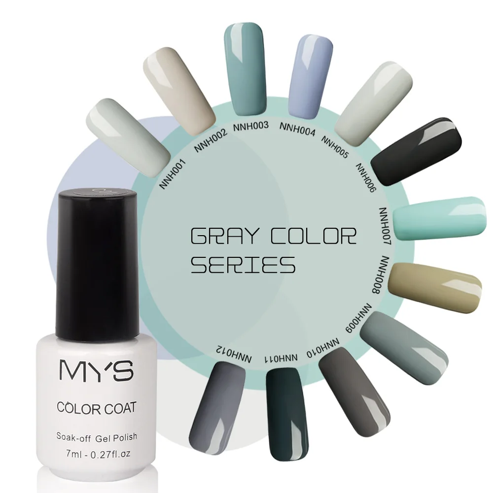 

MYS 7ML Gel Varnish Lak Gel Nail Polish Nail Gel Polish Series UV LED Soak-off Acrylic Nail Art Set Gel-lacquer