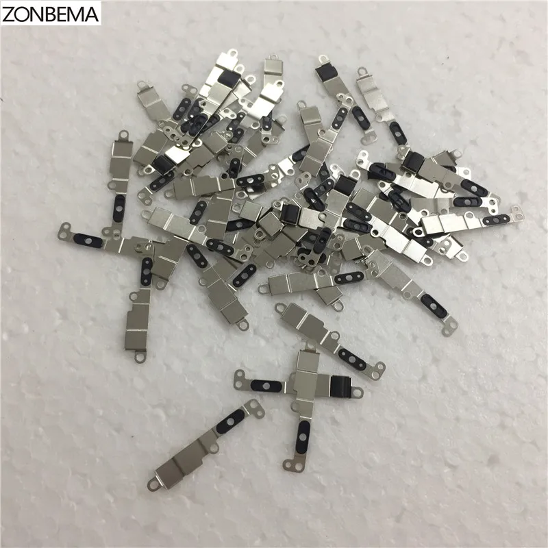 

ZONBEMA 100pcs Original New Home Button Spacer Clip Holder Metal Plate Bracket Cover For iPhone 5 5S 5C SE 6 7 8 Plus 4.7" 5.5"