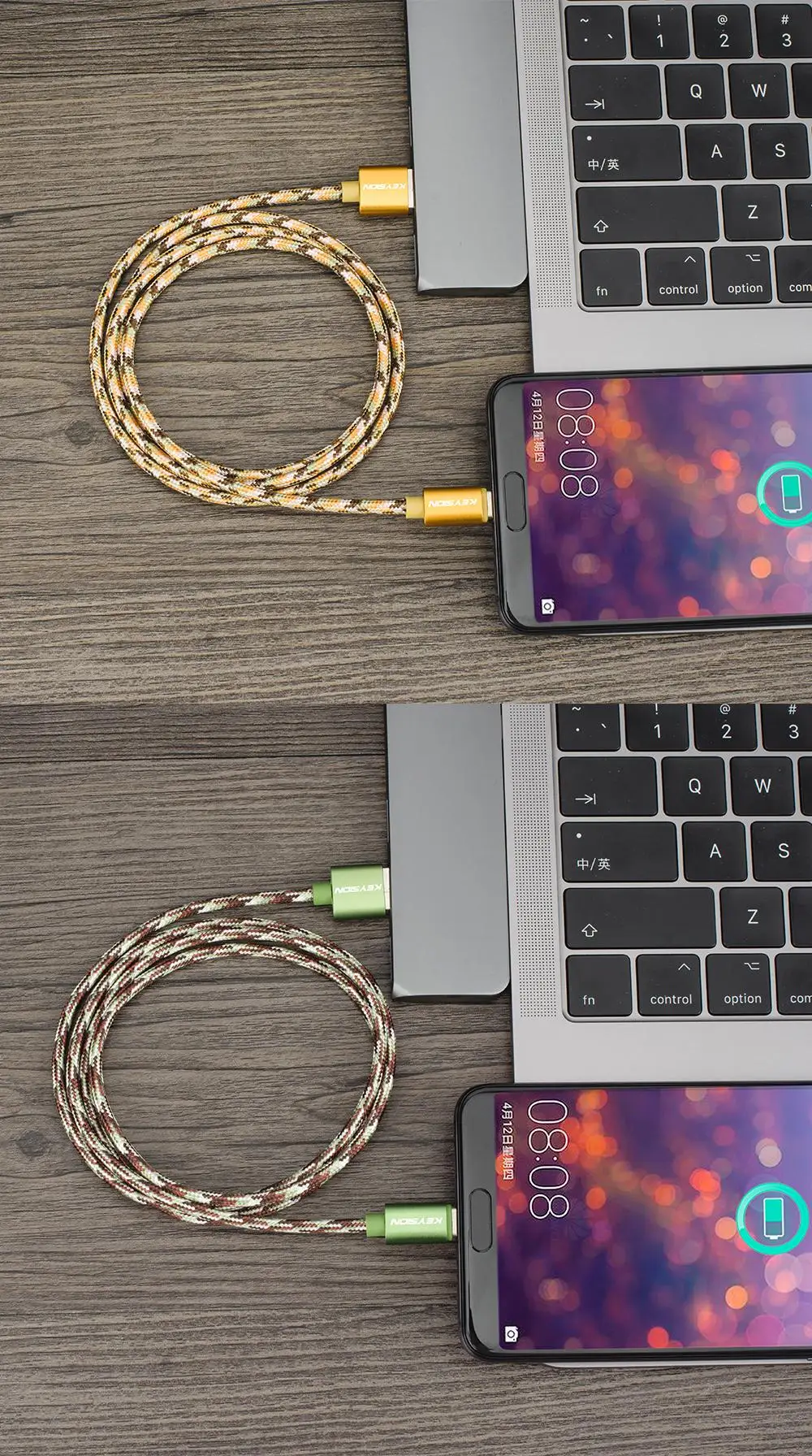 KEYSION usb type-C кабель для samsung S10 S9 S8 Быстрая зарядка мобильного телефона зарядный провод USB C кабель для Xiaomi Mi 9T redmi k20 Pro