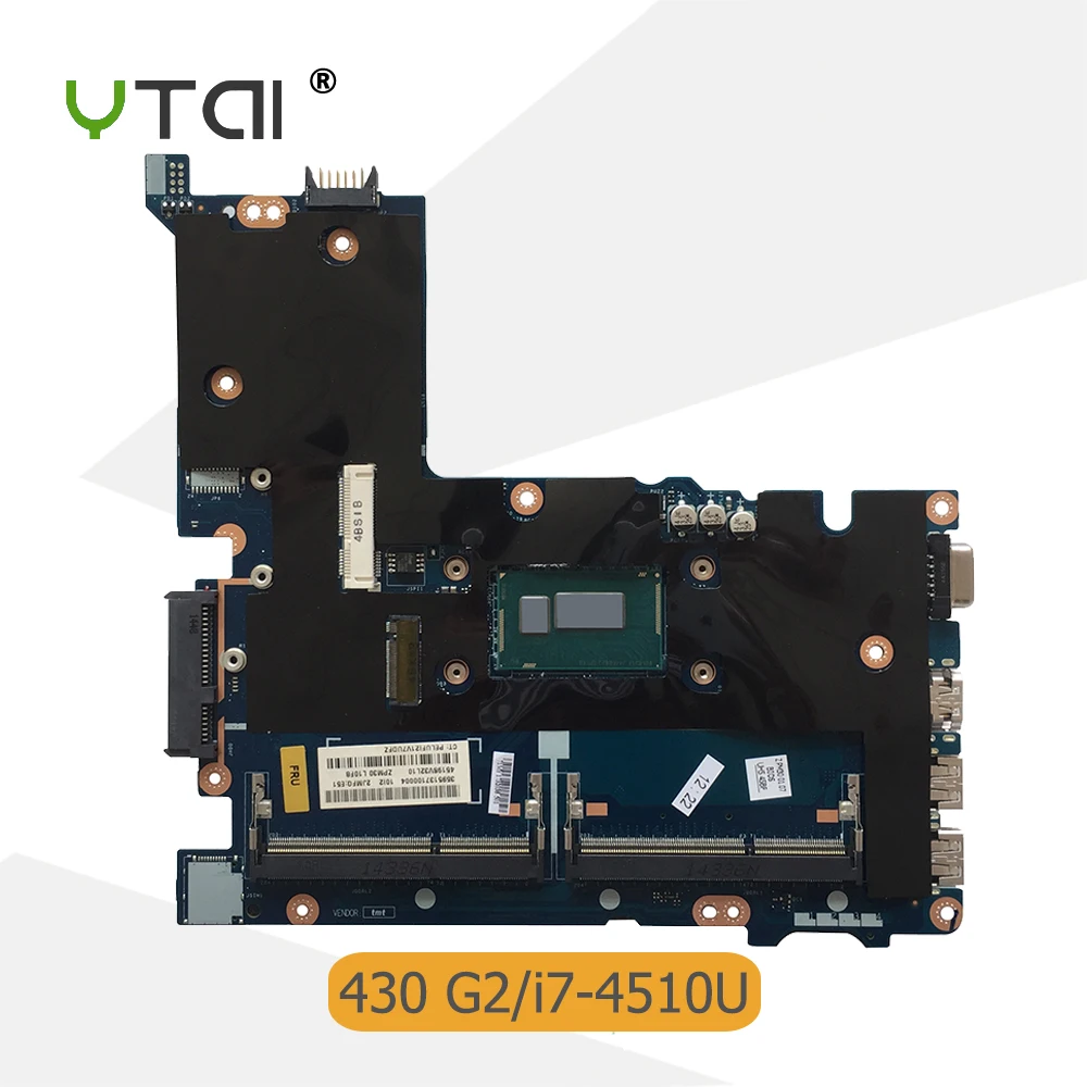 

YTAI I7-4510U 430 G2 mainboard for HP Probook 430 G2 laptop motherboard with I7-4510U 774520-501 768218-501 mainboard 100% test