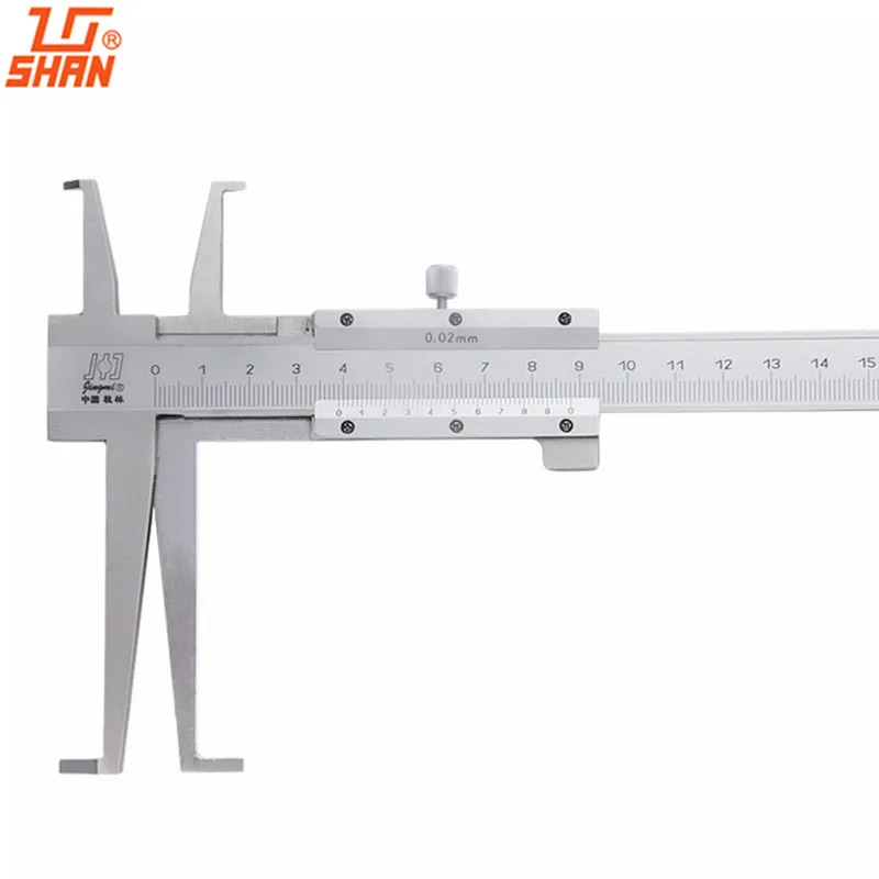 SHAN 9 300mm 0 02mm Vernier font b Caliper b font Long Claw Inside Groove Vernier