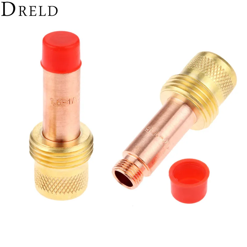 DRELD 2pcs TIG Collets Body Gas Lens 45V25 1.6mm 1/16" for TIG Welding Torch Consumables SR PTA DB WP 17 18 26 Series 2PK DRELD 2pcs TIG Collets Body Gas Lens 45V25 1.6mm 1/16" for TIG Welding Torch Consumables SR PTA DB WP 17 18 26 Series 2PK