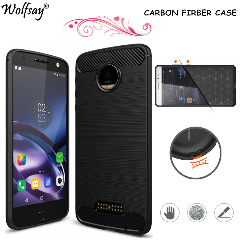 Чехол Wolfsay для телефона Motorola Moto Z резиновый силиконовый чехол Роскошный |