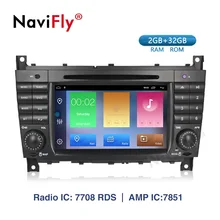 Android 9,1 автомобильный dvd-плеер gps для Mercedes/Benz c-класс W203 C180 C200 CLK20 CLK W209 CLS W219 CLC W203 wifi RDS