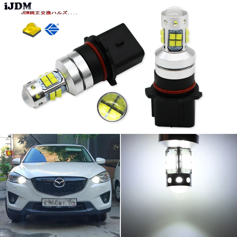 

iJDM Exclusive designed Error Free Super Bright White 20-SMD P13W PSX26W LED Bulbs For car Mazda CX-5 Daytime Running Lights