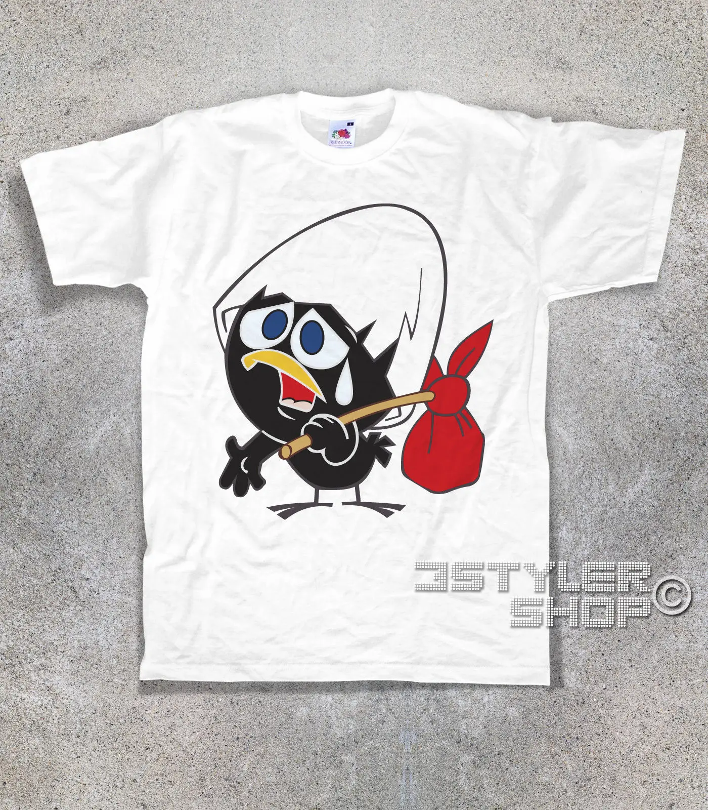 

men's T-SHIRT CALIMERO TV 2 70s carousel The hen Cesira AVA AS LAVA Cartoon t shirt men Unisex New Fashion tshirt free