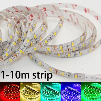 

Super Bright LED strip light SMD 5630 5730 DC 12V Non /ip65 Waterproof Fita 60leds/m 3M tape diodes String lamp 1m 2m 3m 5m 10m