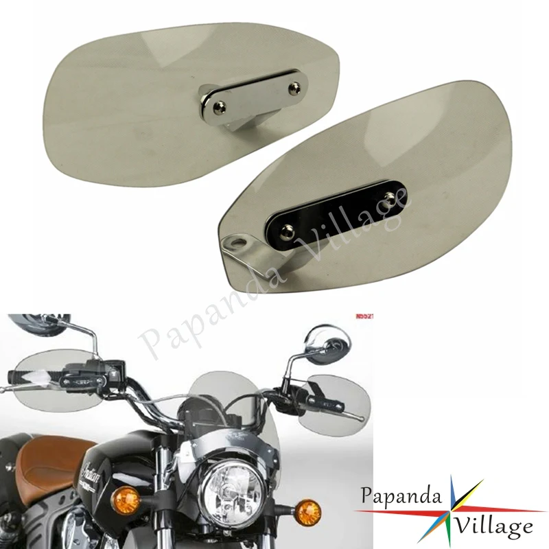 

Universal Smoke Motorbike 8mm/10mm Bolt Handguard Deflector Hand Guard Protection for Harley Cruiser Cafe Racer Chopper Bobber