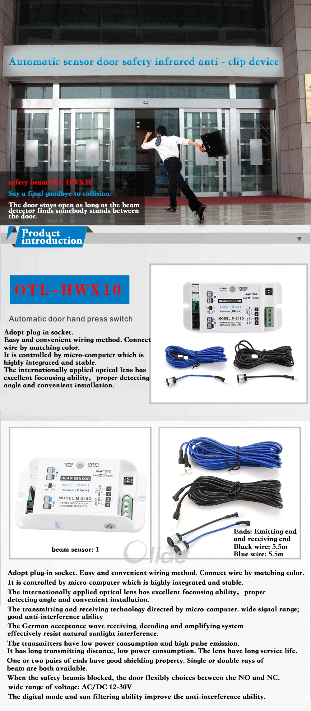 Automatic Sliding Door Safety Beam Sensor 1